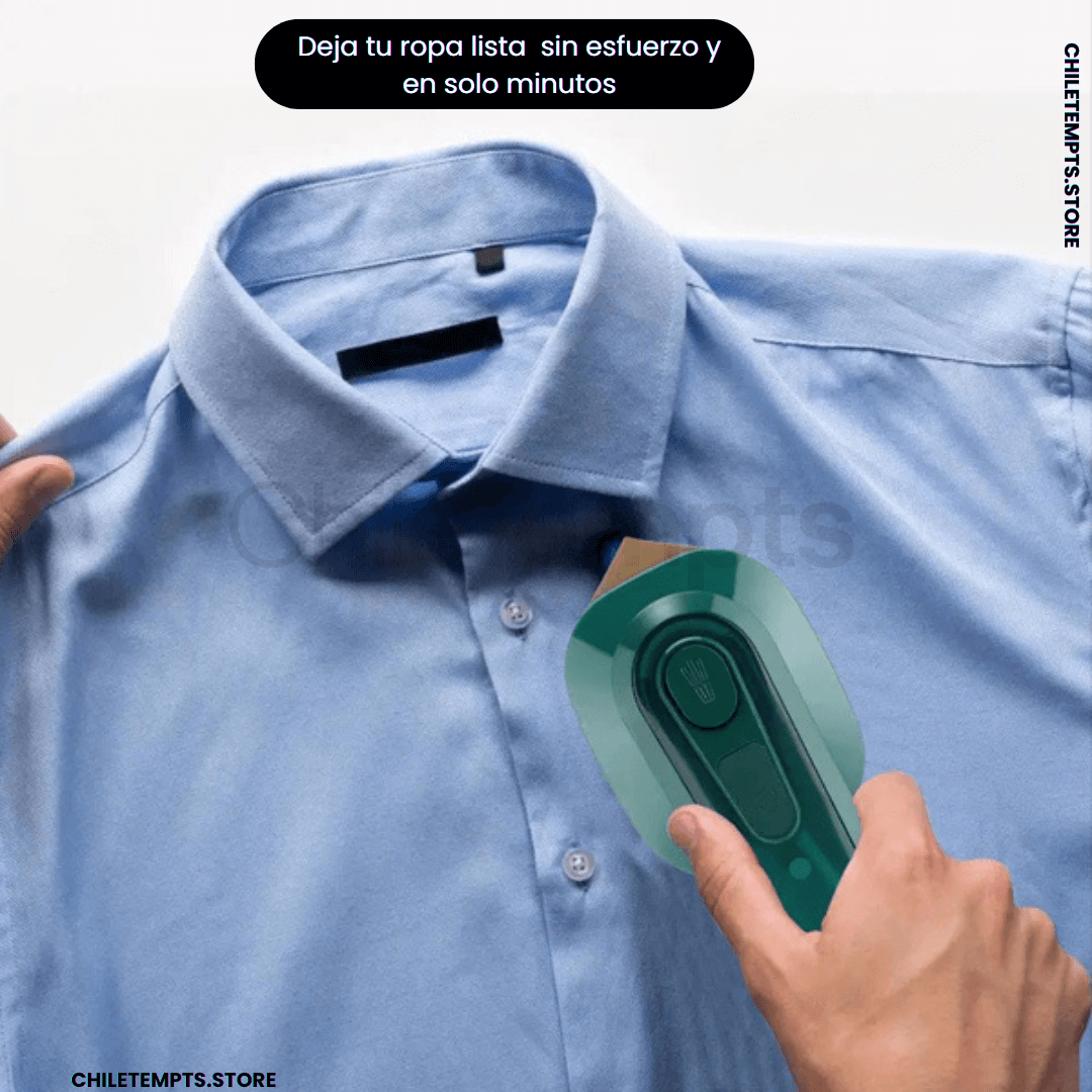 Plancha Portátil 2-en-1: Ropa impecable sin perder minutos