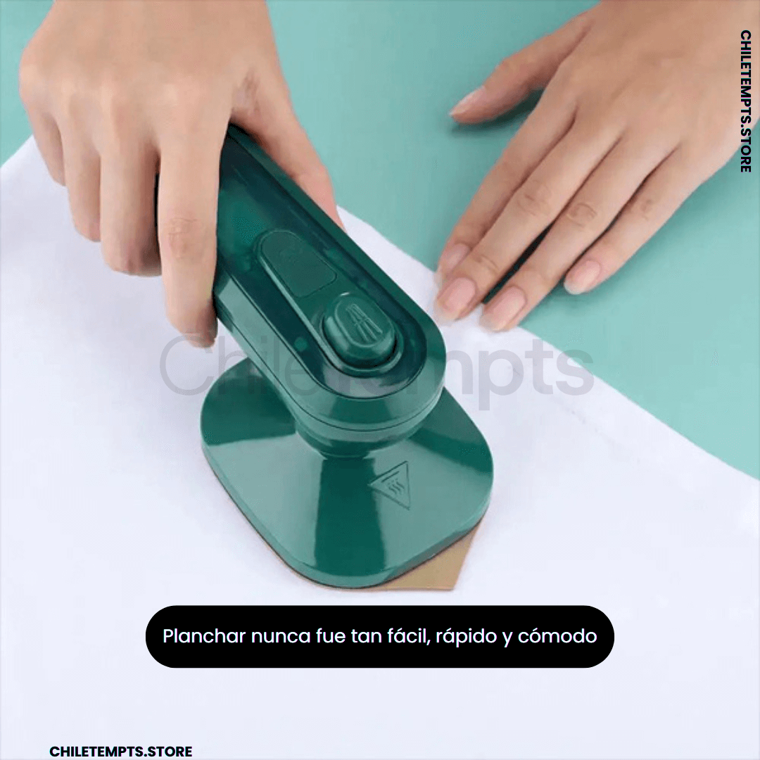 Plancha Portátil 2-en-1: Ropa impecable sin perder minutos